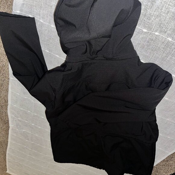 DKNY Women's Hooded Zip-Front Long Anorak Coat 1XL Front Button Close Pockets - Picture 4 of 9